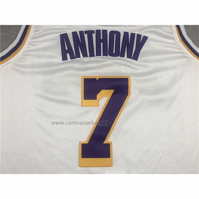 Camiseta Los Angeles Lakers Carmelo Anthony #7 Association 2021 Blanco